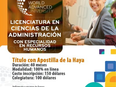 Licenciatura en Ciencias de la Administración de Empresas con especialidad en Gestión de Recursos Humanos
