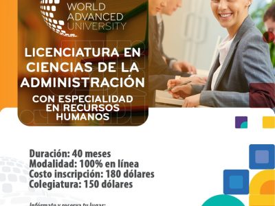 Licenciatura en Ciencias de la Administración de Empresas con especialidad en Gestión de Recursos Humanos