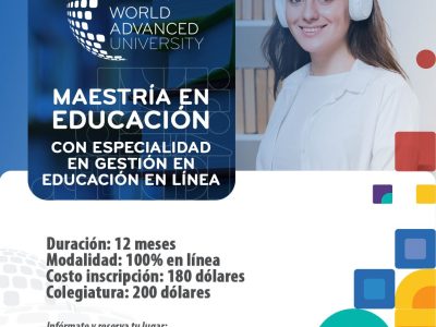 Maestría en Ciencias de la Educación con especialidad en Gestión de Educación en Línea